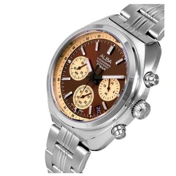 Alba Silver Stainless Steel Men Watch At3K07X1