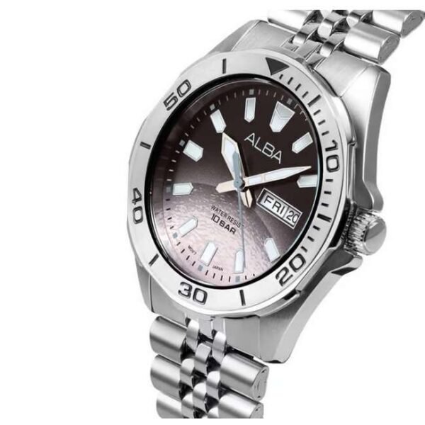 Alba Silver Stainless Steel Men Watch Av3577X1