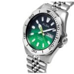 Alba Silver Stainless Steel Green Dial Men's Watch Av3579X1