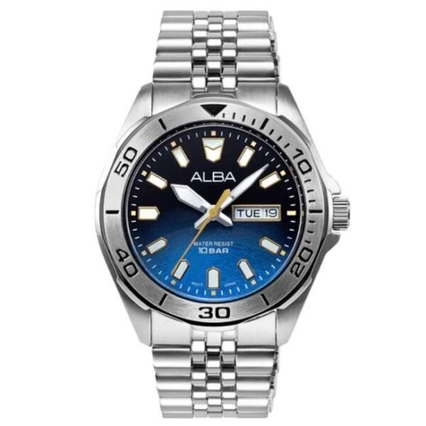 Alba Silver Stainless Steel Men Watch Av3589X1