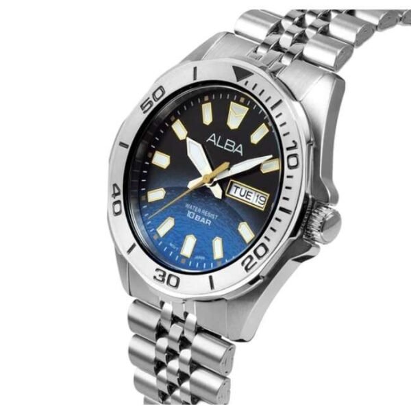 Alba Silver Stainless Steel Men Watch Av3589X1