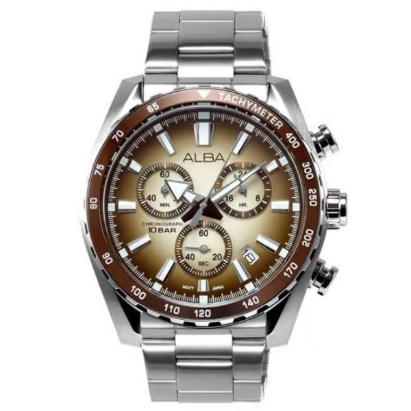 Alba Silver Stainless Steel Men Watch Ax7009X1