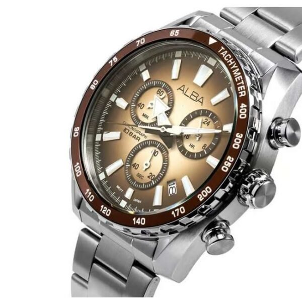 Alba Silver Stainless Steel Men Watch Ax7009X1