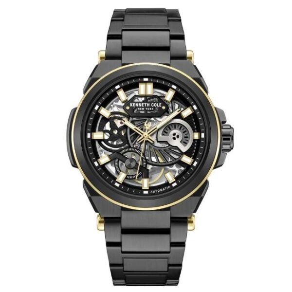 Kenneth Cole Black Stainless Steel Men Watch Kcwgy0065606Mn