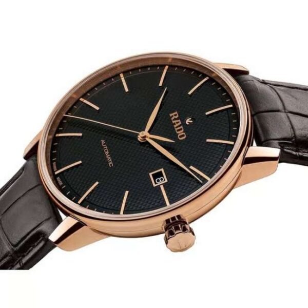Rado Leather Black Men Watch R22877165