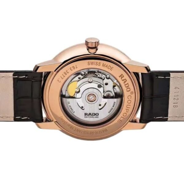 Rado Leather Black Men Watch R22877165