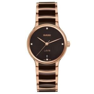 Rado  Ceramic Stainless Steel Brown & Rose Gold Women Watch R30038712