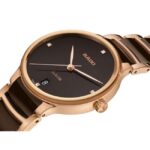 Rado Ceramic Stainless Steel Brown & Rose Gold Women Watch R30038712
