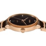 Rado Ceramic Stainless Steel Brown & Rose Gold Women Watch R30038712
