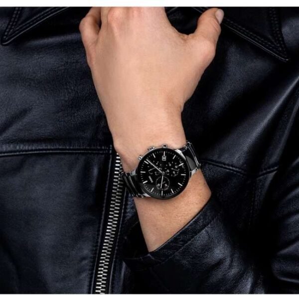 Rado Ceramic Stainless Steel Silver & Black Men Watch R30130152