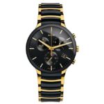 Rado Ceramic Black & Yellow Gold Men Watch R30134162