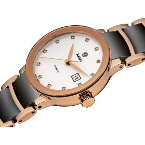 Rado Stainless Steel Black & Rose Gold Women Watch R30183762