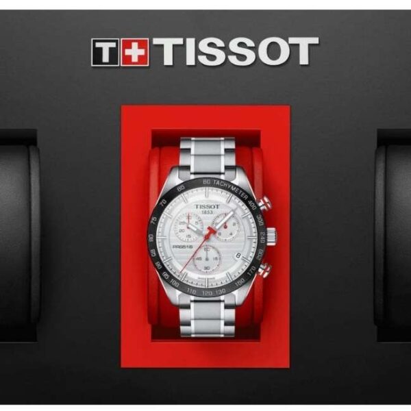 Tissot PRS 516 Chronograph | Ceramic Bezel | Silver Dial | T1004171103100
