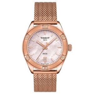 Tissot Women Round Pink Mother Of Pearl Classic Contemporary WatchT1019103315100