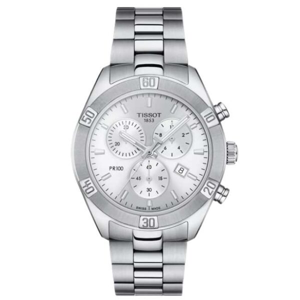 Tissot PR 100 Sport Chic Chronograph 38mm Silver | T1019171103100