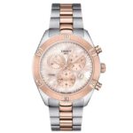 Tissot PR 100 Sport Chic Chronograph 38mm Two-Tone Rose Gold | T1019172215100