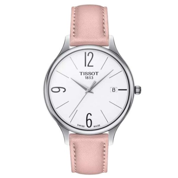 Tissot Bella Ora Round | White Dial | Blue Leather | T1032101601700