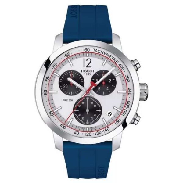Tissot PRC 200 IIHF Special Edition Chronograph | Blue Rubber Strap | T1144171703700
