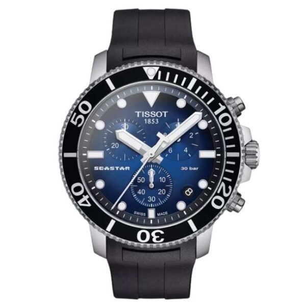 Tissot Men Round Blue SEASTAR 1000 Watch