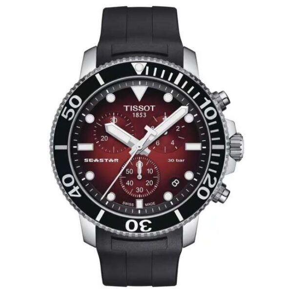 Tissot Seastar 1000 Chronograph - Red Gradient Dial 45.5mm (T120.417.17.421.00)