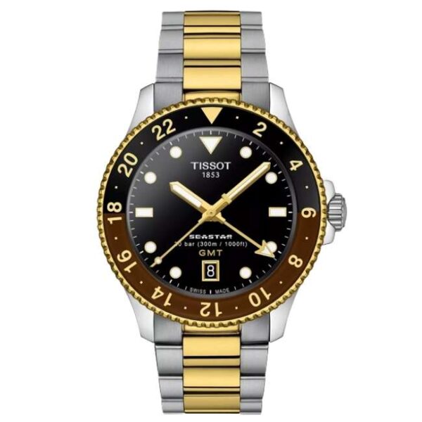 Tissot Seastar 1000 GMT | Root Beer | Powermatic 80 | T1208522205100