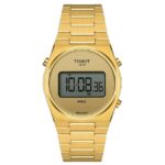 Tissot PRX Digital 35mm Yellow Gold PVD | Retro Quartz | T1372633302000