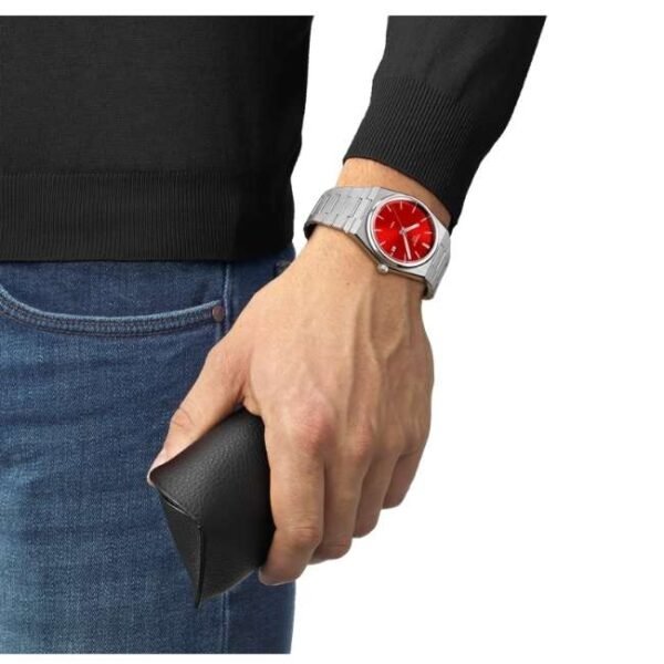 Tissot Men Tonneau Red Tissot Prx WatchT1374101142100