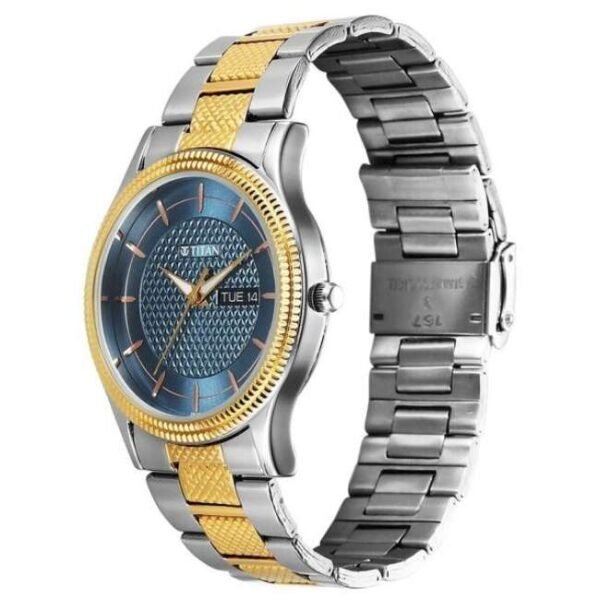 Titan Karishma Wedding Edit Stainless Steel Yellow Gold Men Watch 1650Bm05