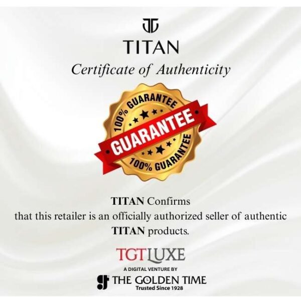 Titan Golden Heart Stainless Steel  Yellow Gold Men Watch 90110Ym01