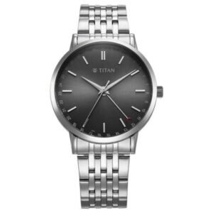 Titan Elegance Stainless Steel Silver Men Watch 90202Sm01