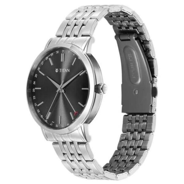 Titan Elegance Stainless Steel Silver Men Watch 90202Sm01