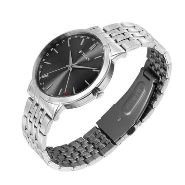 Titan Elegance Stainless Steel Silver Men Watch 90202Sm01