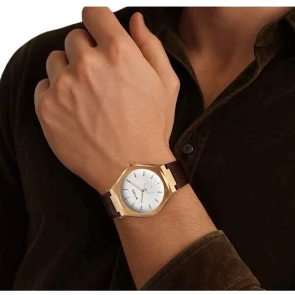 Titan Classique Contour Leather Brown Men Watch 90210Wl01