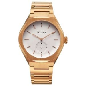 Titan Classique Contour Stainless Steel Rose Gold Men Watch 90210Wm01