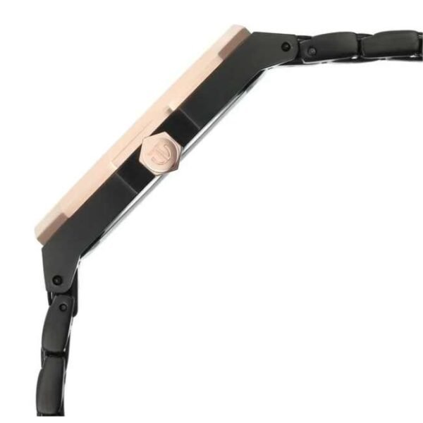 Titan Dodecagon Stainless Steel Black Men Watch 90212Km02