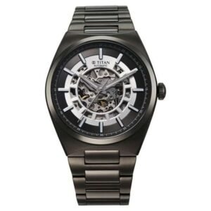Titan Nexus Stainless Steel  Gun Men Watch 90221Qm02