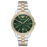 Emporio Armani Dario Stainless Steel Two Tone Men Watch AR11692