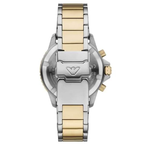 Emporio Armani World Expl Stainless Steel Two Tone Men Watch AR11695