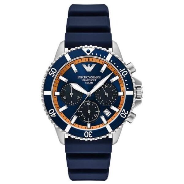Emporio Armani World Expl Silicon Blue Men Watch AR11696