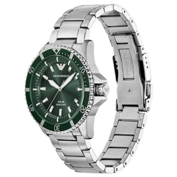 Emporio Armani World Expl Stainless Steel Silver Men Watch AR11698