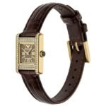 Emporio Armani Genni Leather Brown Women Watch AR11705