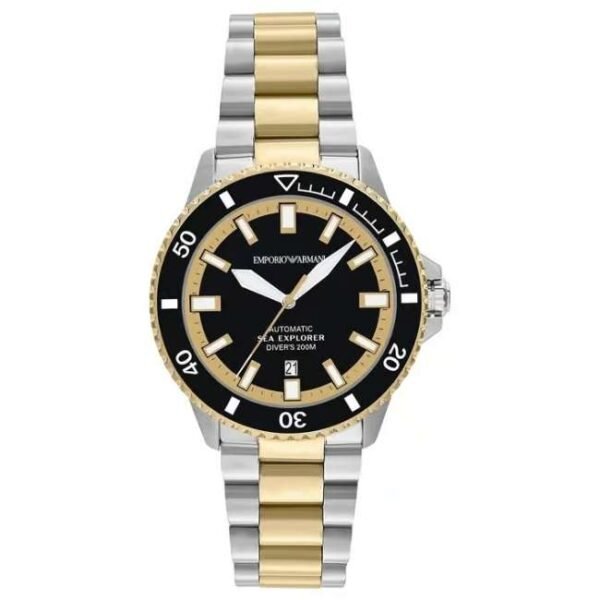 Emporio Armani Sea Explore Stainless Steel Two Tone Men Watch AR60089