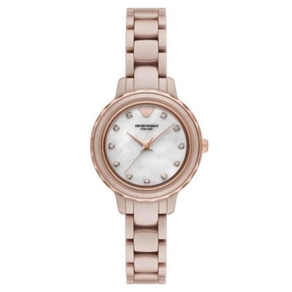 Emporio Armani Cleo Stainless Steel Nude Women Watch AR70018