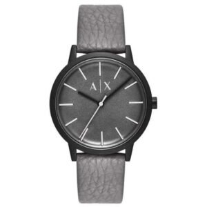 Armani Exchange Cayde Leather Grey Men Watch AX2764