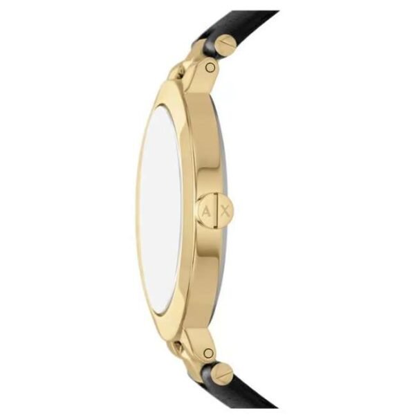 Armani Exchange Jackie Leather Black Women Watch AX5178