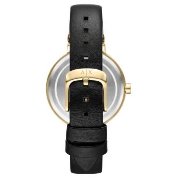 Armani Exchange Jackie Leather Black Women Watch AX5178