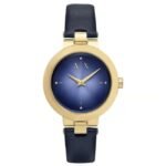 Armani Exchange Jackie Leather Blue Women Watch AX5179