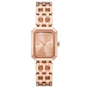 Armani Exchange Faye Stainless Steel Rose Gold Women Watch AX5814