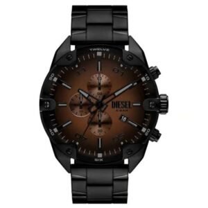 Diesel Spiked Stainless Steel Black Men Watch DZ4691