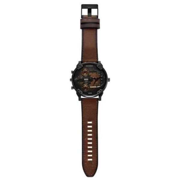 Diesel Mr. Daddy Leather Brown Men Watch DZ7492
